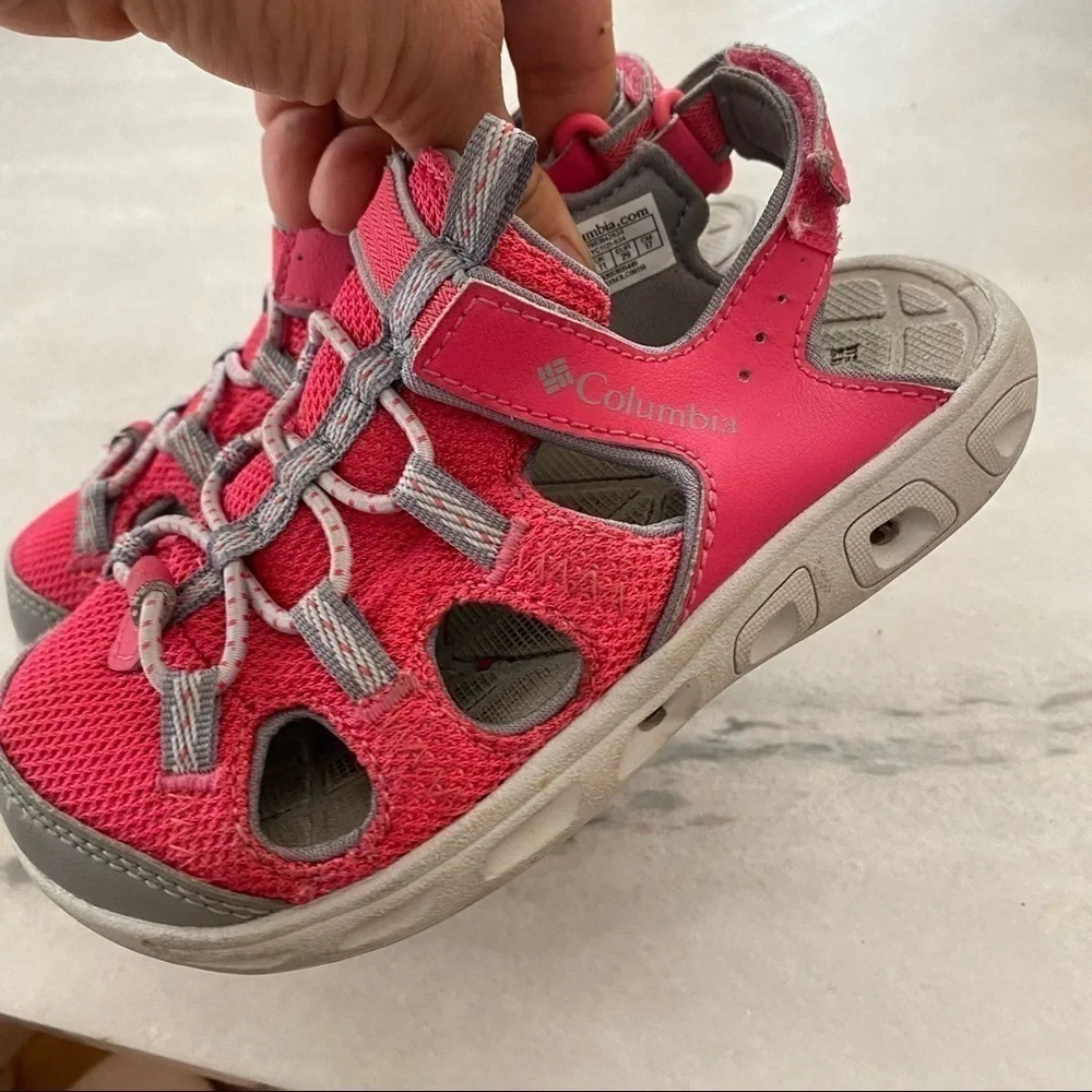 Columbia Little Pine Girls Sandals Pink 12